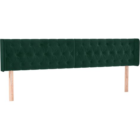 Maison Exclusive - Cabecero de terciopelo verde oscuro 203x16x78/ (1/5)
