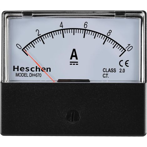 Panneau simple montée d'électricité au mètre Ampèremètre testeur DH 670 DC 10 A Class 2.0 (1/5)