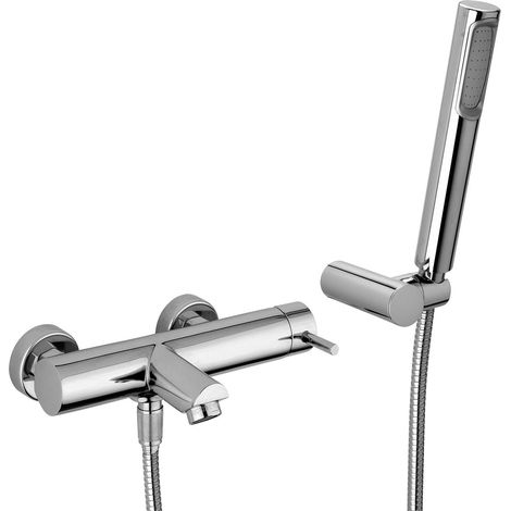 Miscelatore esterno vasca con supporto a muro snodato cromato - Paffoni Stick