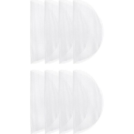 Tapete de silicona para vaporera, 8 piezas, Tapete de silicona para vaporera, Reutilizable, Papel para vaporera, rollos, dim sum, Ø 32 cm, Blanco (1/5)