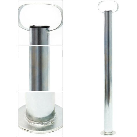 Béquille de support pour remorque 700 mm diamètre 48 mm pied de stabilisation support (1/3)