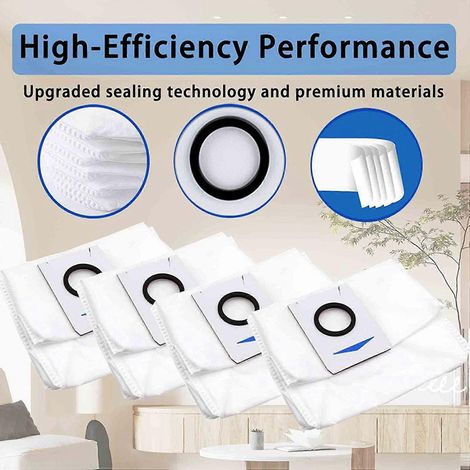 16 sacs pour aspirateur ECOVACS DEEBOT X1 Omni, sacs à poussière pour ECOVACS DEEBOT X1 Turbo()