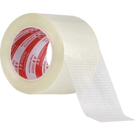 Ruban adhésif en fibre de verre, ruban de cerclage renforcé par filament, ruban d'expédition, ruban résistant à la chaleur, rubans d'emballage, ruban de scellage-50mm 25 Meters