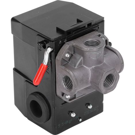 Interrupteur à pression 4 voies 4 trous pour compresseur 220V 20A, réglage 95-125 PSI (1/5)