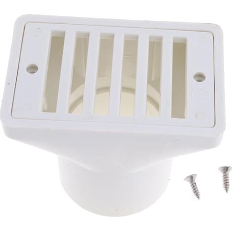 égouttoir Principal carré Nettoyage Outil pour égouttoir au Sol Aquariums Accessoire extérieur égouttoir de Fond de Piscine Gadget de Piscine Blanche (1/4)