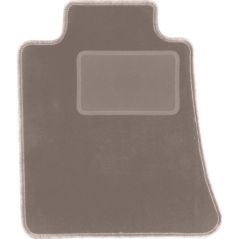 Tapis de sol conducteur en velours pour : Alfa Romeo Giulia 2x4 (2WD) berline (2016-) beige