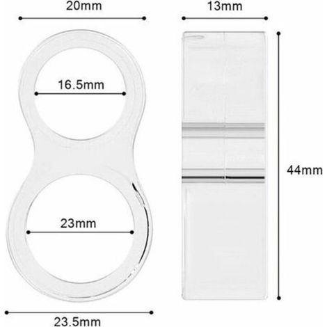 Set di 6 fermiporta in silicone per maniglie PVC, bloccanti porte efficacemente. Trasparenti, non tossici e sicuri da usare. (1/3)