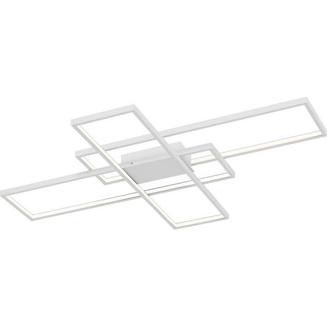 LED Deckenleuchte "Tomke" aus Aluminium dimmbar für Wohnzimmer & Esszimmer von Lindby (1/5)
