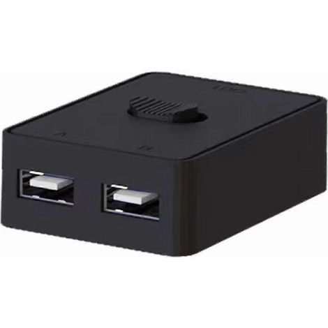 Commutateur USB à 2 ports pour imprimante partagée, commutateur bidirectionnel 2 entrées et 1 sortie ou 1 entrée et 2 sorties, commutateur de partage USB 2.0 (1/5)