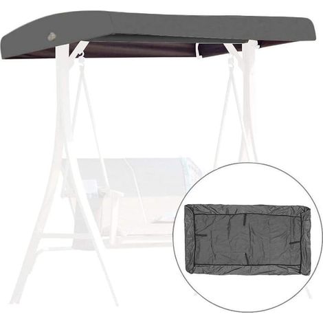 toile De Rechange Pour Balancelle, Housse De Rechange 3 Places, Toit Balancelle De Jardin, Impermeable Couverture Auvent Pour Jardins Battants Et (1/5)