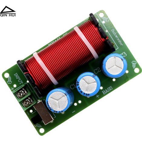 Passive Frequenzweiche für 200-Watt-HiFi-Subwoofer für Auto und Heimgebrauch, Subwoofer, Lautsprecher, Bassfilter (1/4)