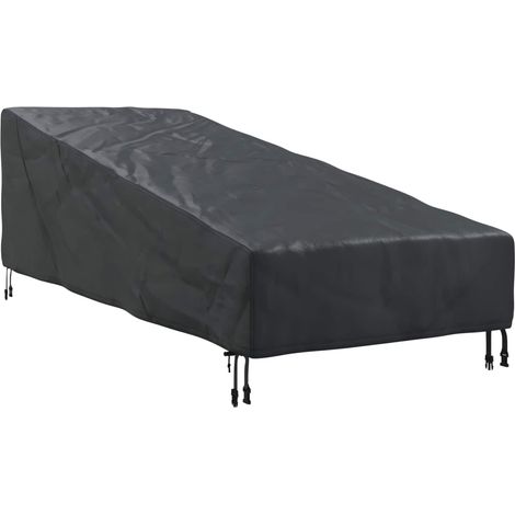 Funda para muebles de exterior Negro 203 x 81 x 63 cm vidaXL