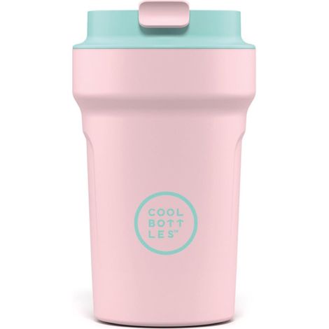 Gobelet Isotherme en Inox - 350 ml - Ibiza - Rose et Cyan - Couvercle Hermétique - Boissons Froides 10h et Chaudes 5h - Finition Anti-tâches (1/5)