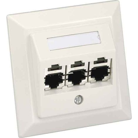 Panduit Schrägzentralplatte, 3-Port inkl. 3x CJS688TG CS3P6TGAWY