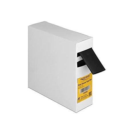 DELOCK GAINE THERMORÉTRACTABLE 3:1 5 M X 25,4 MM NOIR 19996