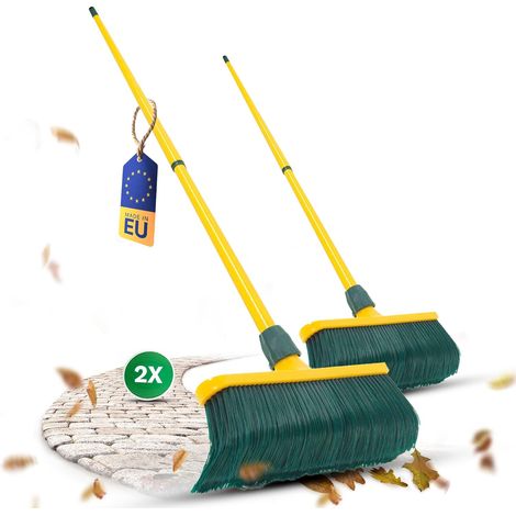 Ensemble 2 balais à griffes 30 cm plastique avec manche