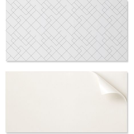 Panel de PVC con motivo decorativo f谩cil para comedor, 100x50 cm, patr贸n de l铆neas abstractas.