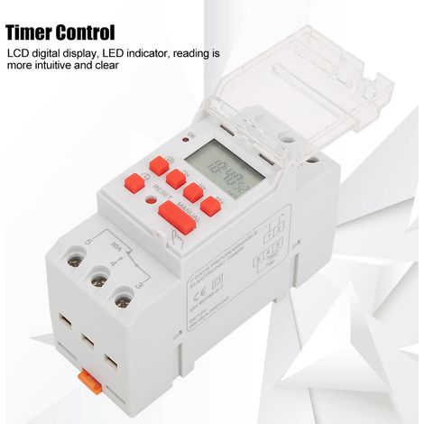 Programmateur hebdomadaire 12V DC 30A écran LCD commande marche arrêt avec compte à rebours (1/5)