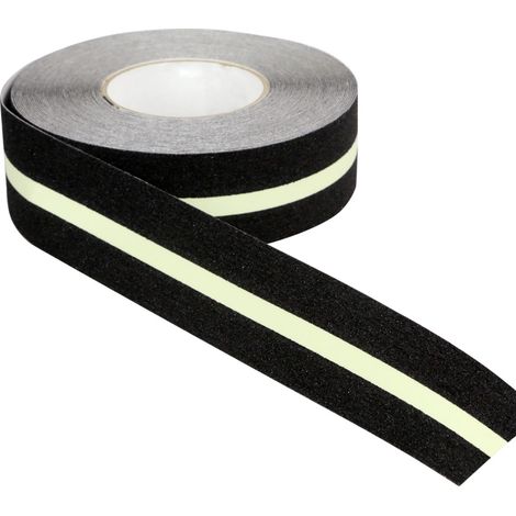 Ruban 50mm x 18m Antidérapant Noir/Phosphorescent - 8001575 (1/4)