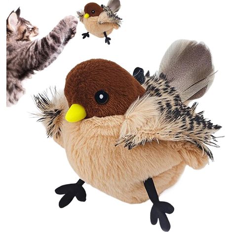 Jouet d'oiseau pour Chats - Jouet d'oiseau de Chat - Jouet interactif en (1/5)