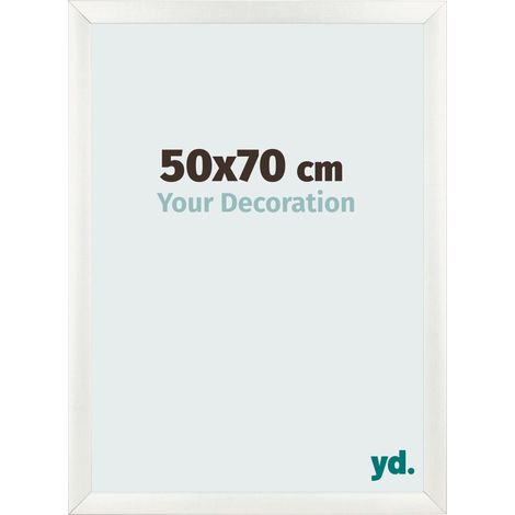 yd. - Cadre photo 50x70 - Blanc Patine - MDF - Pisa (1/5)