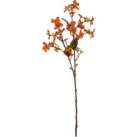 Orange Vernicia Fordii Spray Artificial Flower - Plastic - L22 x W10 x H63 cm - Orange