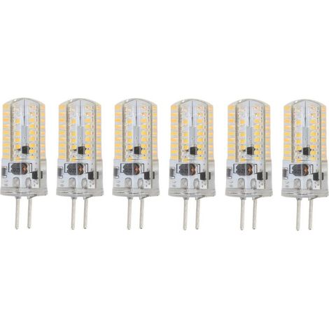 6Pcs GY6.35 Ampoules LED 5W AC 12V Blanc Chaud 2700 à 3000K Blanc 6000 à 6500K 500LM 72LED Ampoules pour Bureau à Domicile Ampoules LED Ampoules LED(1)