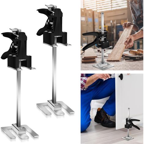 Swanew – Cric à main réglable jusqu'à 240kg – Outil de levage en acier pour espaces confinés – Hauteur ajustable 0-20cm – 2x bras d'économie de travail (1/5)