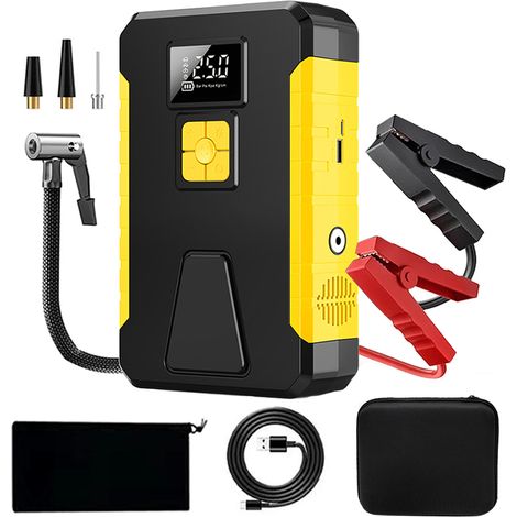 Inflador de neumáticos inalámbrico de 26800 mAh, 12 V, 800 A, compresor de aire portátil, 30 L/min, 3,0 BAR, para coches y motocicletas. (1/5)