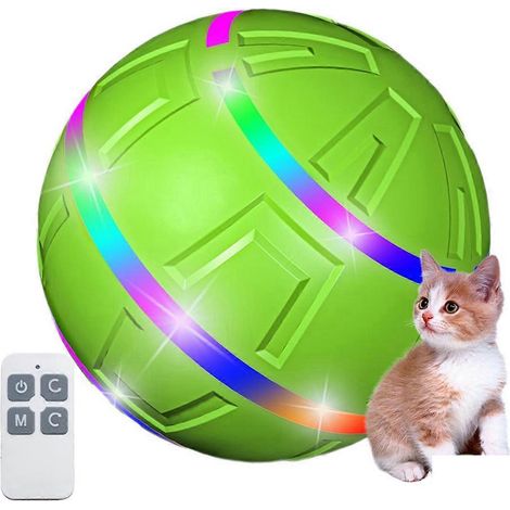 Interaktiver Hundeball, ansprechendes Hundespielzeug mit LED-Lichtern B--