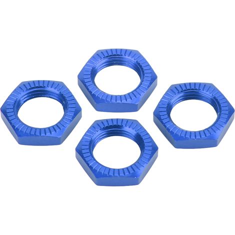 Écrous hexagonaux en alliage d'aluminium de 17 mm pour voiture RC miniature 1/8 - Accessoire amélioré bleu (1/5)