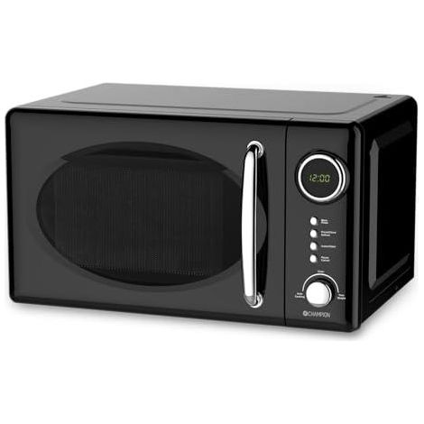 Mikrowelle retro 20l 700w mw025 schwarz