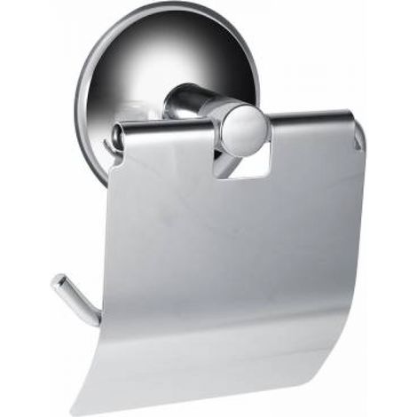 Porte-papier toilette mural à ventouse lot de 1 acier inoxydable (1/4)