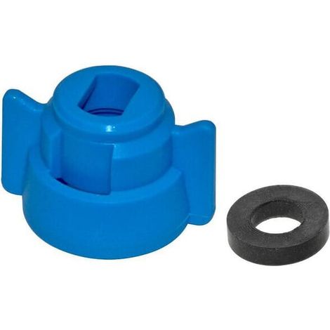 Tuerca de boquilla tipo bayoneta SW8 color azul'con junta 25 uds. Geoline GEOLINE 8253003P025