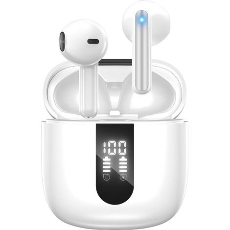 Cuffie Bluetooth wireless, auricolari wireless Bluetooth 5.4, cancellazione del rumore con 6 micro-ECN (1/5)