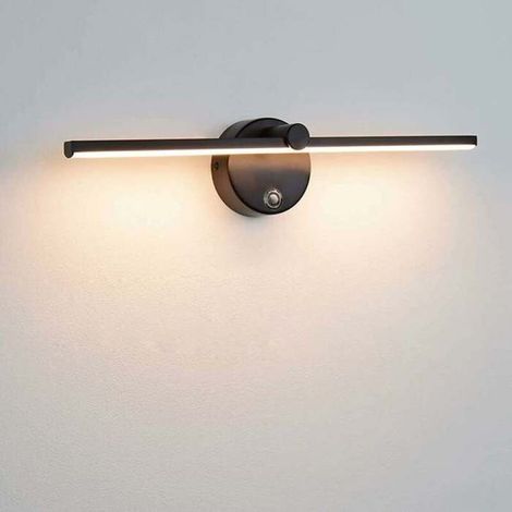 Applique murale LED pour miroir de salle de bain, 8 W, 4 000 K, intensité variable, avec interrupteur, rotative à 300 ° (1/5)