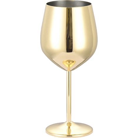 2 Verres à vin métal incassables 500ml haute résistance champagne cocktail intérieur extérieur (1/5)