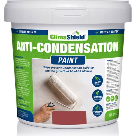 Anti-Condensation Paint - BRICK RED - 5 Litres