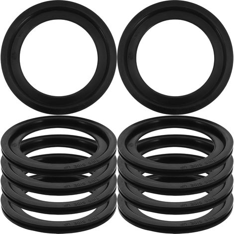 Joint de Toilette pour Camping-silicone Noir 10 Pièces (1/5)