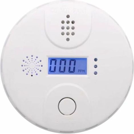 CO Détecteur de monoxyde de Carbone ,Alarme de monoxyde de Carbone gaz -écran LCD Son d'alarme 85dB-conformément à la Norme DIN(1 pcs,Blanc) (1/5)