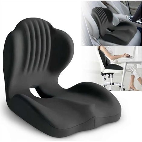 coussin-de-siege-et-soutien-lombaire-2-en-1-mousse-a-memoire-de-forme-ergonomique-orthopedique-coccyx-pour-bureau-voiture-noir-237039070 (1/5)