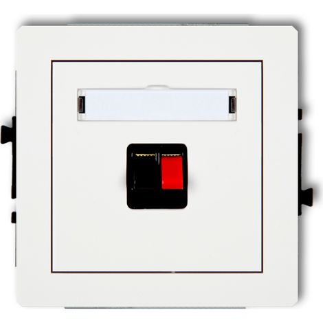 Deco Presa per altoparlante singolo bianca DGG-1