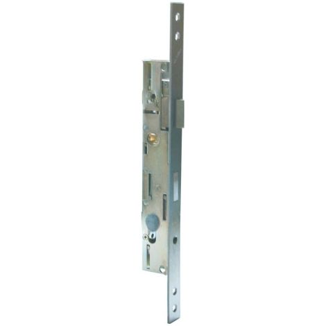 Metalux – Serrure électrique 3 points T7 – Entraxe 92 mm – Têtière inox – Réversible – Axe des tringles variable 15/22,5 mm