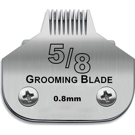 5/8 Lame de Rechange pour toilettage de Chiens,Compatible avec Les séries Heiniger/Moser Max45/Andis/Oster A5 Tondeuse pour Chien,Taille 5/8 1/32"(0,8mm) Longueur de Coupe (1/5)