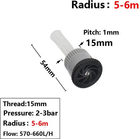 (D) Buses de rechange pour arroseurs escamotables, orientables de 0 à 360°, pour l'irrigation des jardins, parcs, pelouses et cultures. (1/5)