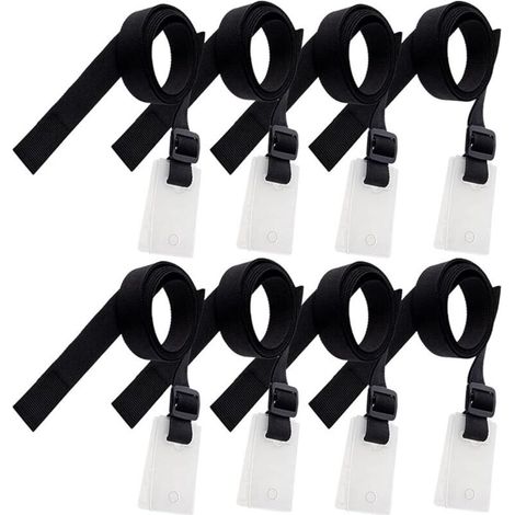 Kit de Fixation pour Bâche Solaire de Piscine, Boucle de Plaque de Bobine Solaire pour Film de Piscine, Couverture Solaire Sangles Set Contient 8 Sangles, 8 plaques de Cordon et 8 Boucles