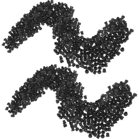 1000 embouts ronds en plastique pour meubles, bouchons de (1/5)
