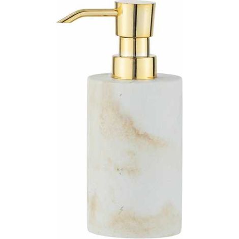 Wenko Dispenser per Sapone Liquido Odos, capacità 0,29 l, Poliresina, Bianco, 7 x 18 x 10 cm