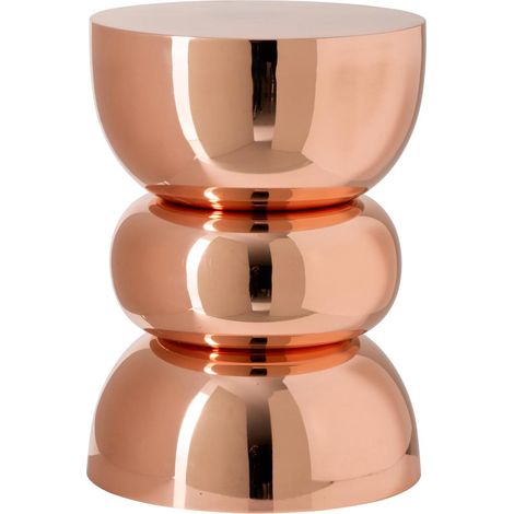 Table d'Appoint Design "Bubble" 43cm Rose Doré (1/3)
