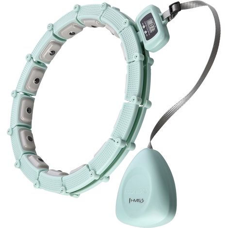 HHM14 HULA HOP VERDE CON MAGNETI E PESO + CONTATORE HMS